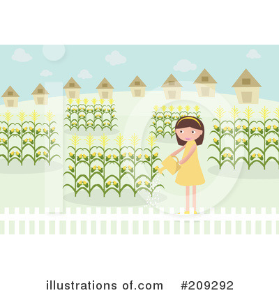 Royalty-Free (RF) Garden Clipart Illustration by mayawizard101 - Stock Sample #209292
