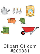 Garden Tool Clipart #209381 by Hit Toon