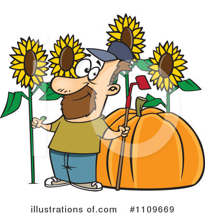 Royalty-Free (RF) Gardening Clipart Illustration by toonaday - Stock Sample #1109669