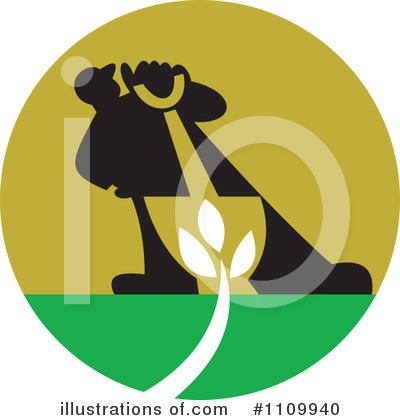 Royalty-Free (RF) Gardening Clipart Illustration by patrimonio - Stock Sample #1109940