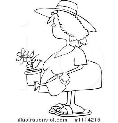 Royalty-Free (RF) Gardening Clipart Illustration by djart - Stock Sample #1114215