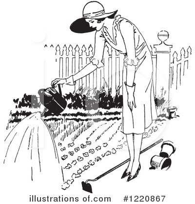 Royalty-Free (RF) Gardening Clipart Illustration by Picsburg - Stock Sample #1220867