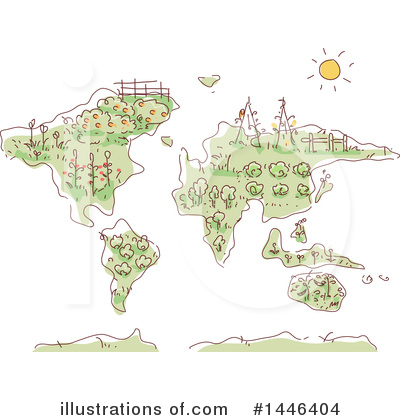 Map Clipart #1446404 by BNP Design Studio