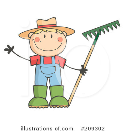 Royalty-Free (RF) Gardening Clipart Illustration by Hit Toon - Stock Sample #209302