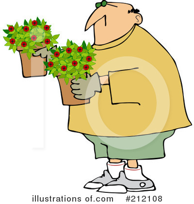 Royalty-Free (RF) Gardening Clipart Illustration by djart - Stock Sample #212108