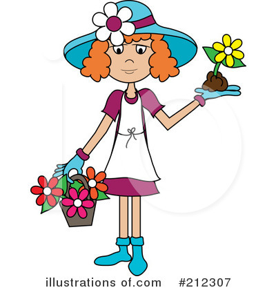 Royalty-Free (RF) Gardening Clipart Illustration by Pams Clipart - Stock Sample #212307