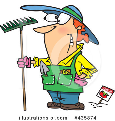Royalty-Free (RF) Gardening Clipart Illustration by toonaday - Stock Sample #435874