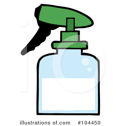 Spray Bottle Clipart #104450 by Hit Toon