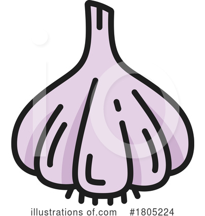 Royalty-Free (RF) Garlic Clipart Illustration by Vector Tradition SM - Stock Sample #1805224