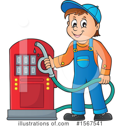 Gas Attendant Clipart #1567541 by visekart