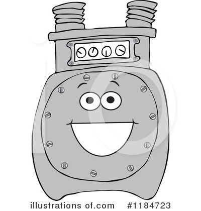 Royalty-Free (RF) Gas Meter Clipart Illustration by djart - Stock Sample #1184723