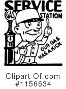 Gas Station Clipart #1156634 by BestVector