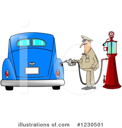 Gas Attendant Clipart #1230501 by djart