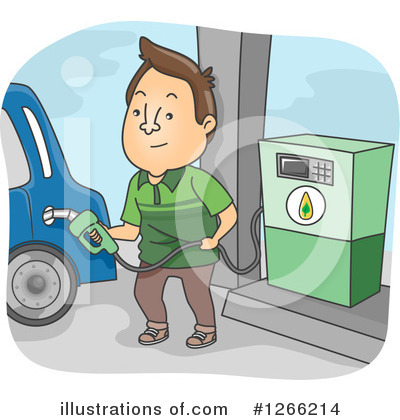 Royalty-Free (RF) Gas Station Clipart Illustration by BNP Design Studio - Stock Sample #1266214