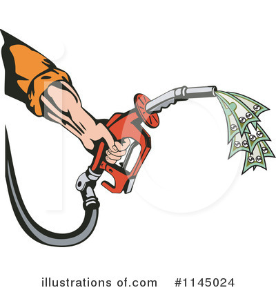 Gas Pump Clipart #1145024 by patrimonio