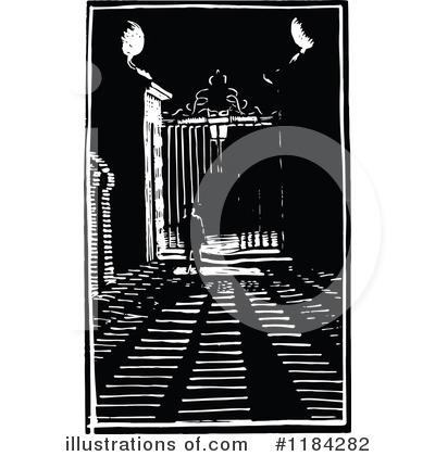 Royalty-Free (RF) Gate Clipart Illustration by Prawny Vintage - Stock Sample #1184282