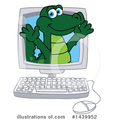 Gator Mascot Clipart #1439952 by Mascot Junction