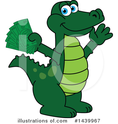 Royalty-Free (RF) Gator Mascot Clipart Illustration by Mascot Junction - Stock Sample #1439967