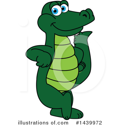 Gator Mascot Clipart #1439972 by Mascot Junction