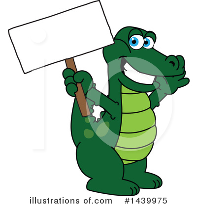 Royalty-Free (RF) Gator Mascot Clipart Illustration by Mascot Junction - Stock Sample #1439975