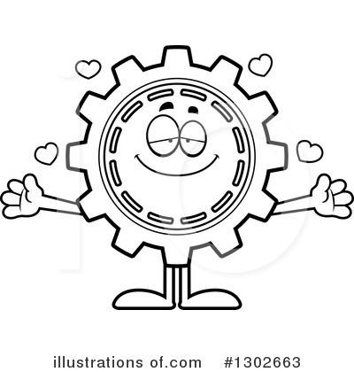 Royalty-Free (RF) Gear Clipart Illustration by Cory Thoman - Stock Sample #1302663