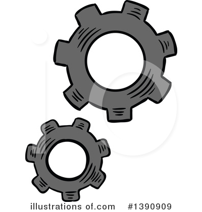 Gears Clipart #1390909 by Vector Tradition SM