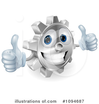 Royalty-Free (RF) Gear Cog Clipart Illustration by AtStockIllustration - Stock Sample #1094687