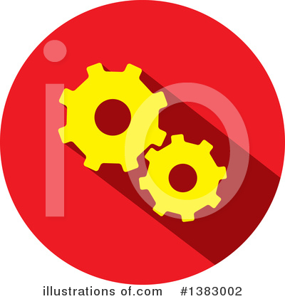 Royalty-Free (RF) Gears Clipart Illustration by ColorMagic - Stock Sample #1383002