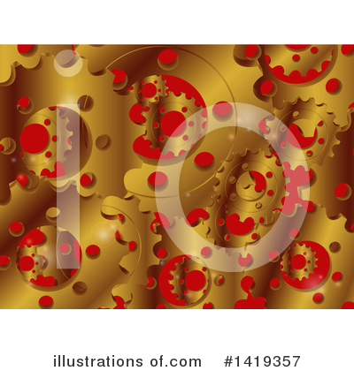 Royalty-Free (RF) Gears Clipart Illustration by elaineitalia - Stock Sample #1419357