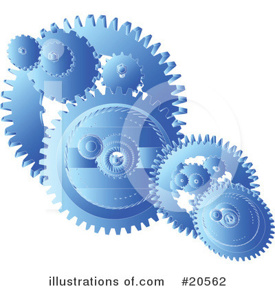Royalty-Free (RF) Gears Clipart Illustration by Tonis Pan - Stock Sample #20562