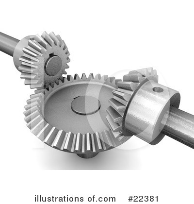 Royalty-Free (RF) Gears Clipart Illustration by KJ Pargeter - Stock Sample #22381