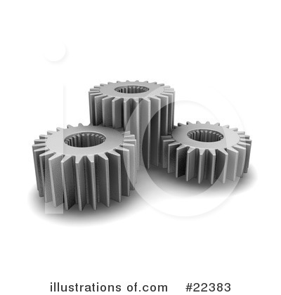 Royalty-Free (RF) Gears Clipart Illustration by KJ Pargeter - Stock Sample #22383