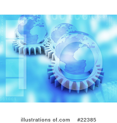 Royalty-Free (RF) Gears Clipart Illustration by KJ Pargeter - Stock Sample #22385