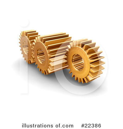 Royalty-Free (RF) Gears Clipart Illustration by KJ Pargeter - Stock Sample #22386
