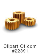 Gears Clipart #22391 by KJ Pargeter
