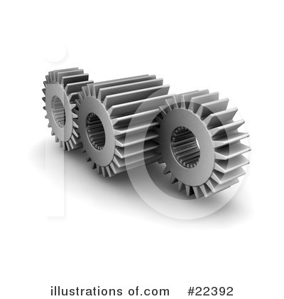 Royalty-Free (RF) Gears Clipart Illustration by KJ Pargeter - Stock Sample #22392