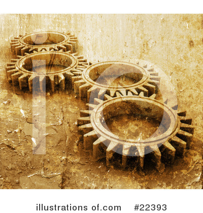 Royalty-Free (RF) Gears Clipart Illustration by KJ Pargeter - Stock Sample #22393