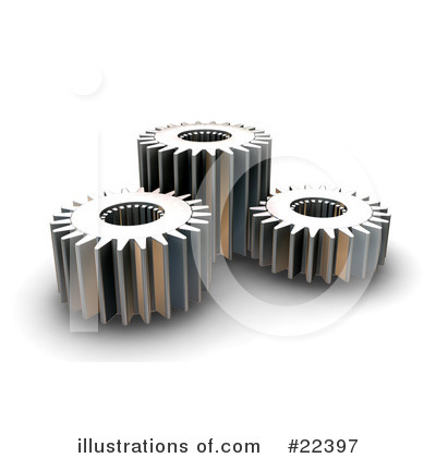 Royalty-Free (RF) Gears Clipart Illustration by KJ Pargeter - Stock Sample #22397