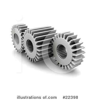 Royalty-Free (RF) Gears Clipart Illustration by KJ Pargeter - Stock Sample #22398