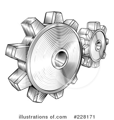 Royalty-Free (RF) Gears Clipart Illustration by AtStockIllustration - Stock Sample #228171