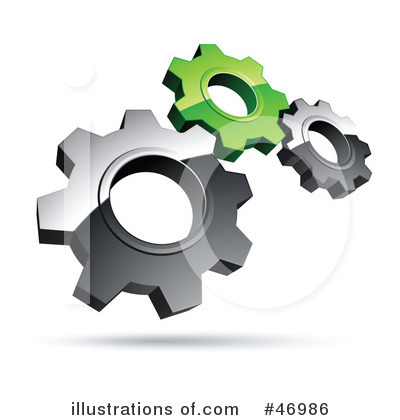 Royalty-Free (RF) Gears Clipart Illustration by beboy - Stock Sample #46986