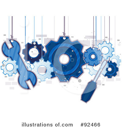 Royalty-Free (RF) Gears Clipart Illustration by BNP Design Studio - Stock Sample #92466