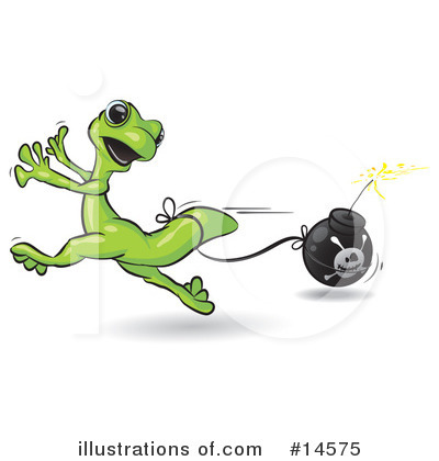 Royalty-Free (RF) Gecko Clipart Illustration by Leo Blanchette - Stock Sample #14575