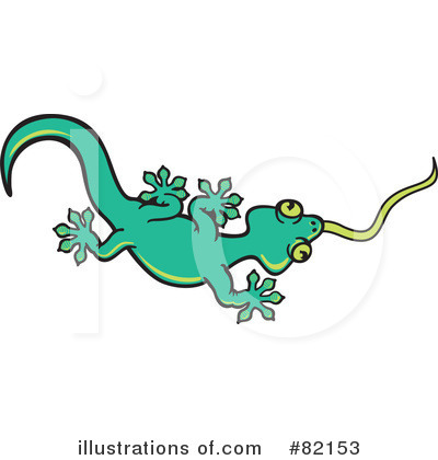Royalty-Free (RF) Gecko Clipart Illustration by Zooco - Stock Sample #82153