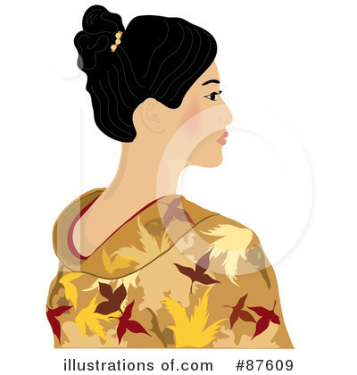 Royalty-Free (RF) Geisha Clipart Illustration by Pams Clipart - Stock Sample #87609