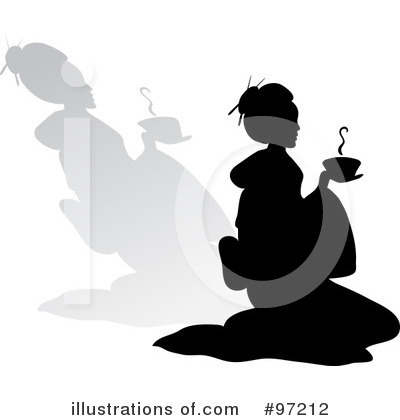 Royalty-Free (RF) Geisha Clipart Illustration by Pams Clipart - Stock Sample #97212