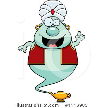 Royalty-Free (RF) Genie Clipart Illustration by Cory Thoman - Stock Sample #1116983
