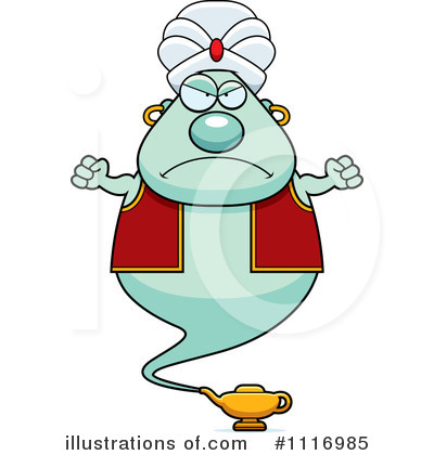 Royalty-Free (RF) Genie Clipart Illustration by Cory Thoman - Stock Sample #1116985
