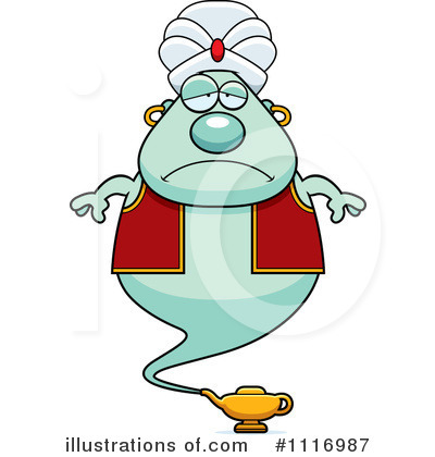 Royalty-Free (RF) Genie Clipart Illustration by Cory Thoman - Stock Sample #1116987