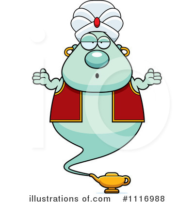 Royalty-Free (RF) Genie Clipart Illustration by Cory Thoman - Stock Sample #1116988